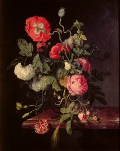 Blumen in einer Glasvase, 1667